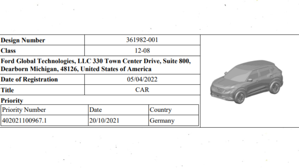 Ford, Ford Motor Company, Ford Motors, Ford India, SUV, Ford SUV, Patent